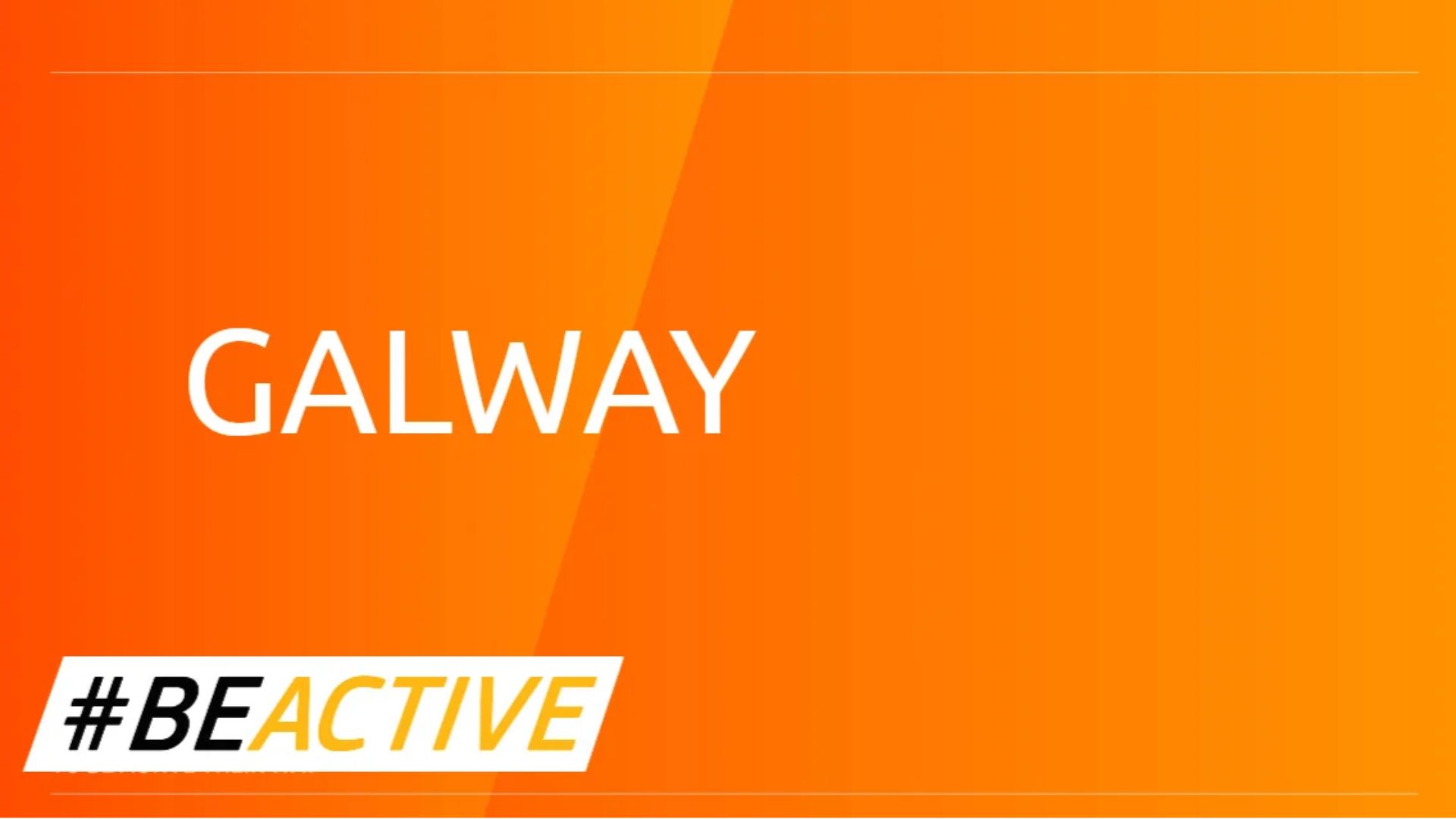 #BeActive Night Galway