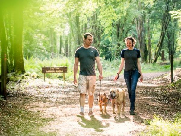 Couple walking