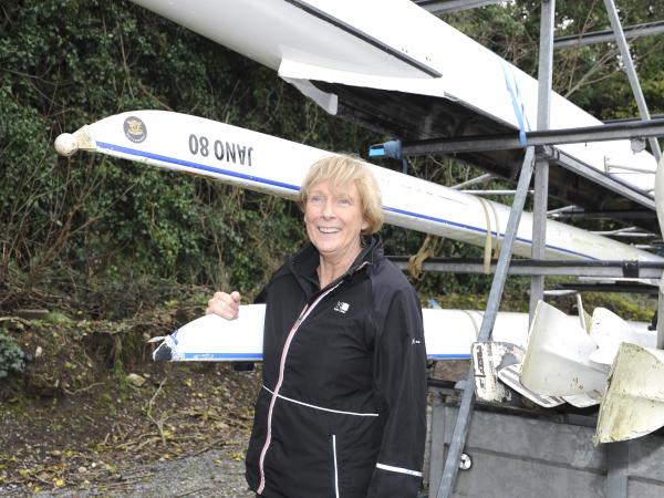 WOW series Caroline O'Mahony stands beside her rowing boat