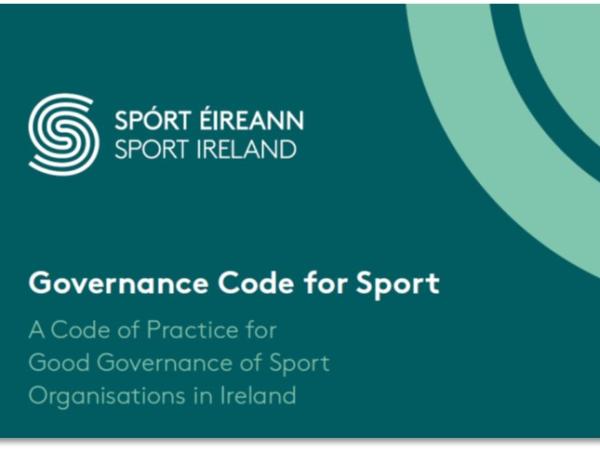 Cover of the Sport Ireland Governance Code for Sport booklet