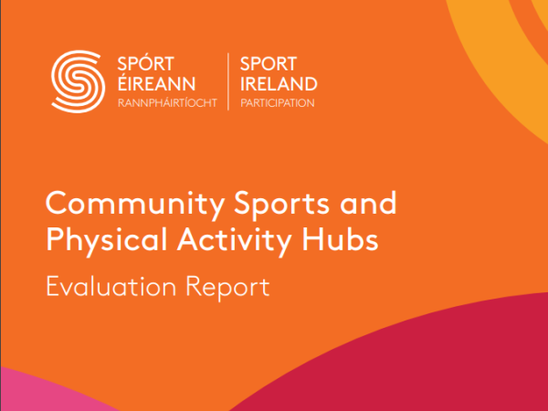Front cover of the Community Sports Hub Evaluation