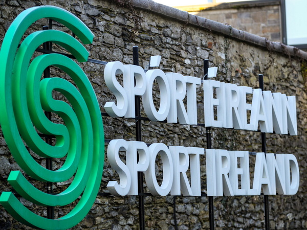 Sport Ireland Workforce Strategy Logo on a wall 