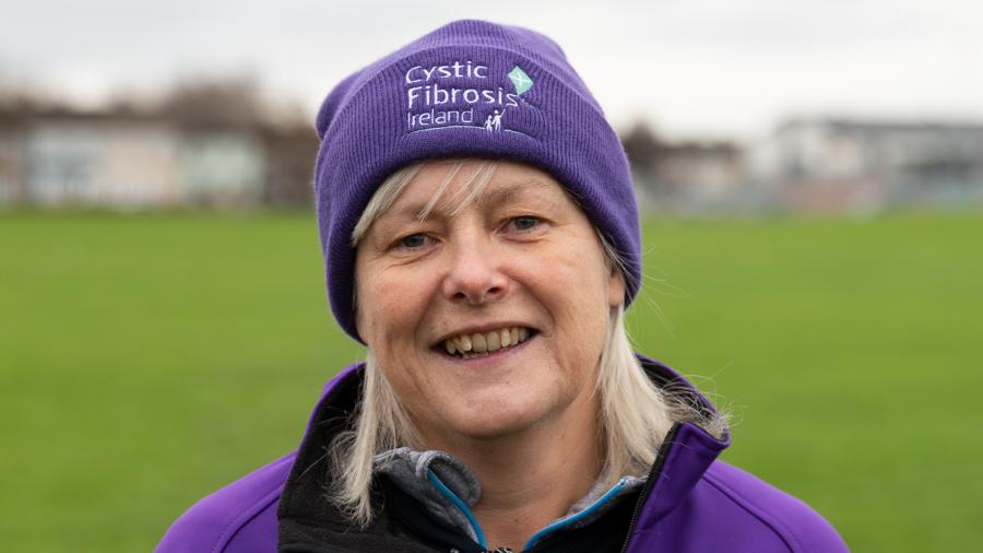 Image of Caroline Heffernan, a 50 year old mother of two with cystic fibrosis