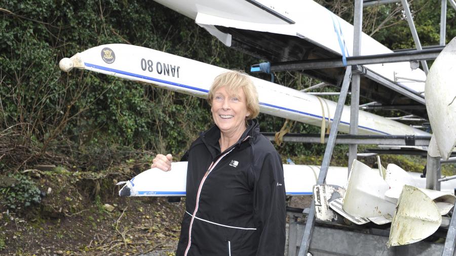 WOW series Caroline O'Mahony stands beside her rowing boat