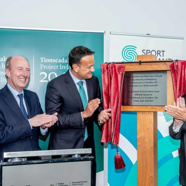 An Taoiseach, Leo Varadkar Officially Opens Phase Two Of The Sport Ireland National Indoor Arena