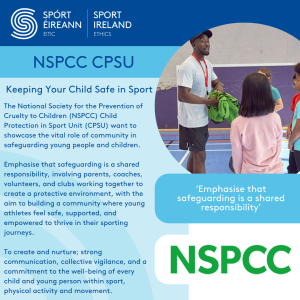 NSPCC CPSU Keeping Your Child Safe In Sport Campaign