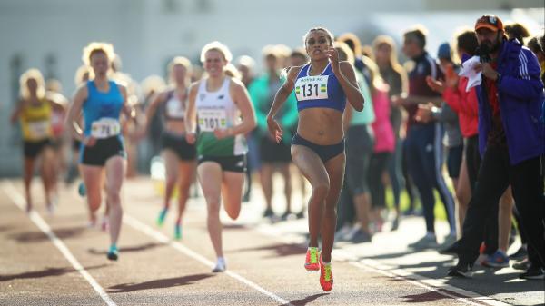 Sportswoman of the Month Nadia Power in action