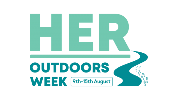 HER Outdoors Week Logo with Date