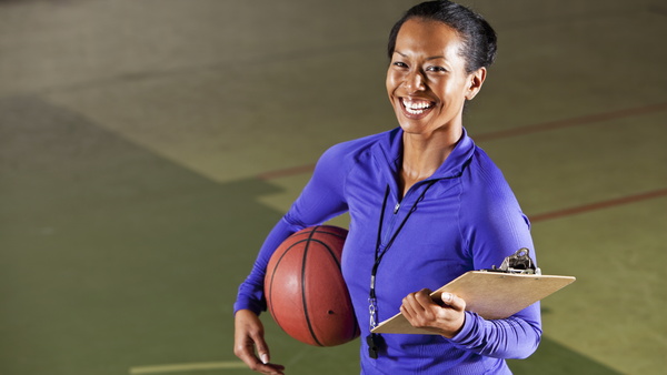 Female coach basketball
