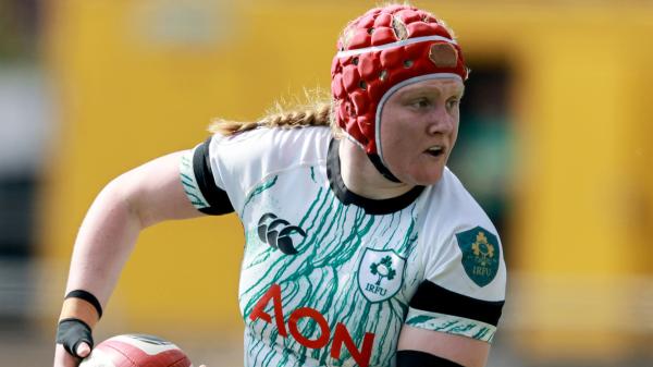 Aoife Wafer of Ireland during the Women’s Six Nations match against Wales in April 2025.