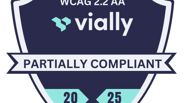 Accessibility Partially compliant logo