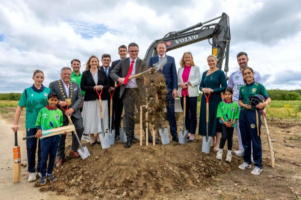 Sod turning for Sport Ireland National Cricket Centre