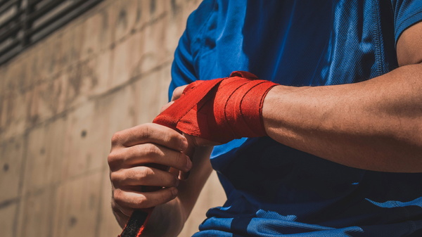 Boxing tape - stock image
