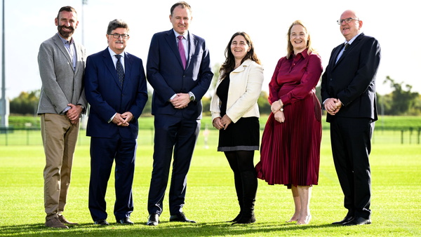 Stephen McNamara, John Foley, Minister Charlie McConalogue TD, Geraldine McTavish, Lisa Clancy and Paul McDermott at the 2026 Disability Sports Forum