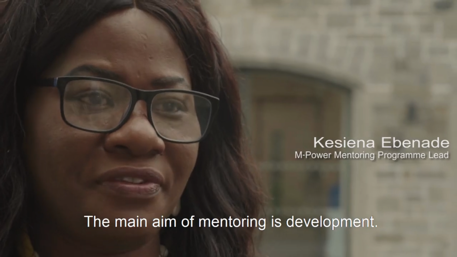 Kesiena Ebende introduces the M Power Mentoring Programme