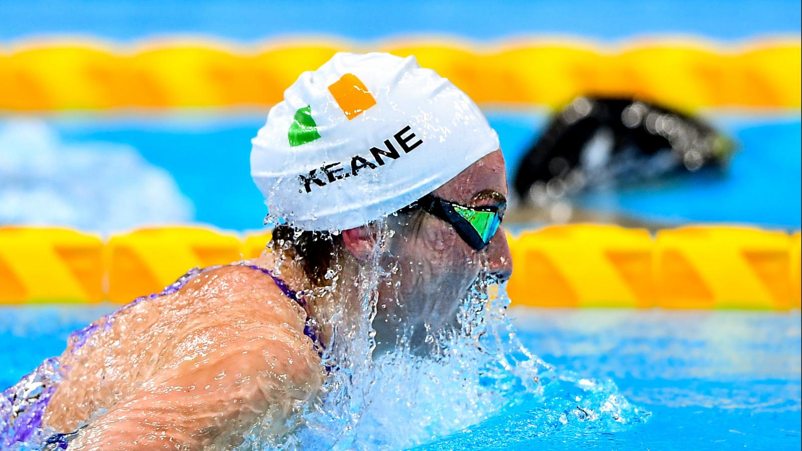Ellen Keane in the pool for the breaststroke final