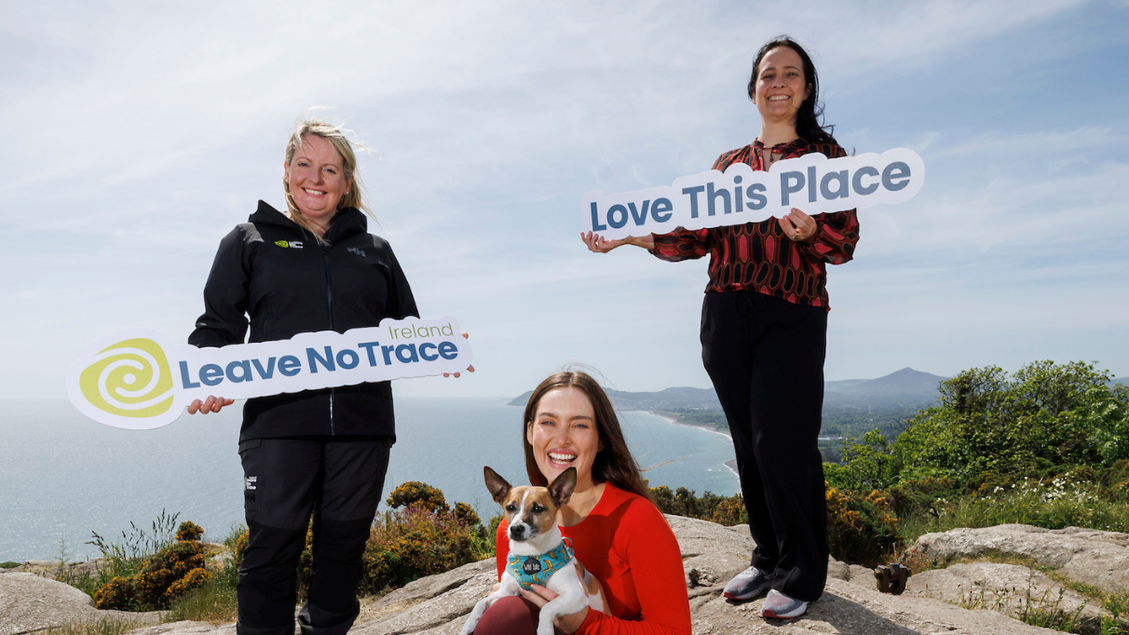 Photos of the launch event with Love This Place Campaign, Campaign Ambassador, Roz Purcell, Minister for Tourism, Culture, Arts, Gaeltacht, Sport and Media, Catherine Martin TD and LNT CEO, Maura Kiely