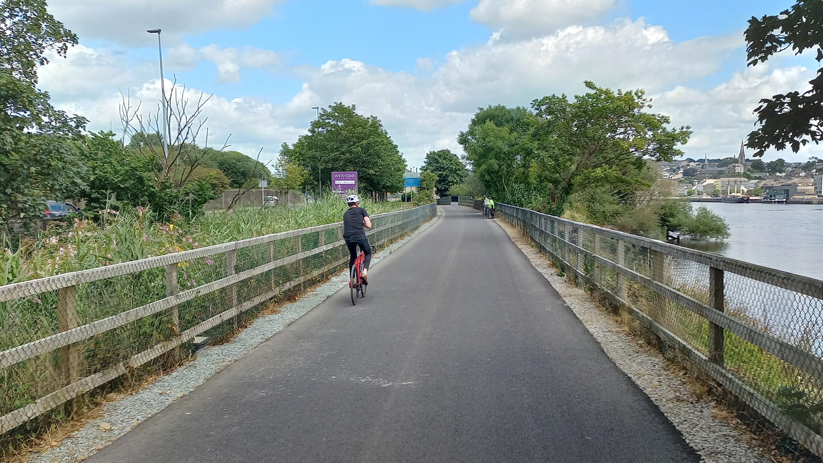 Cyclist on South East Greenway - Image 1