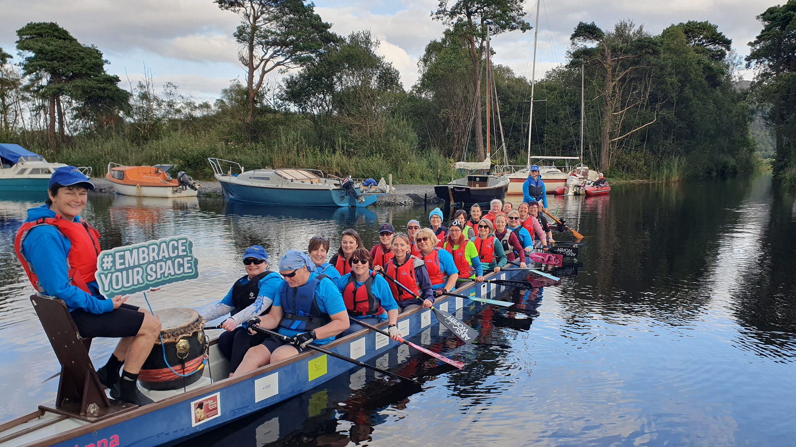 Embrace your space Dragon boating