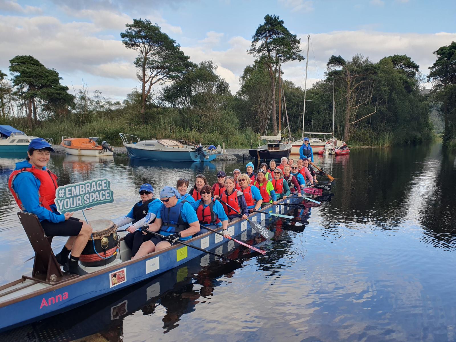 Embrace your space Dragon boating