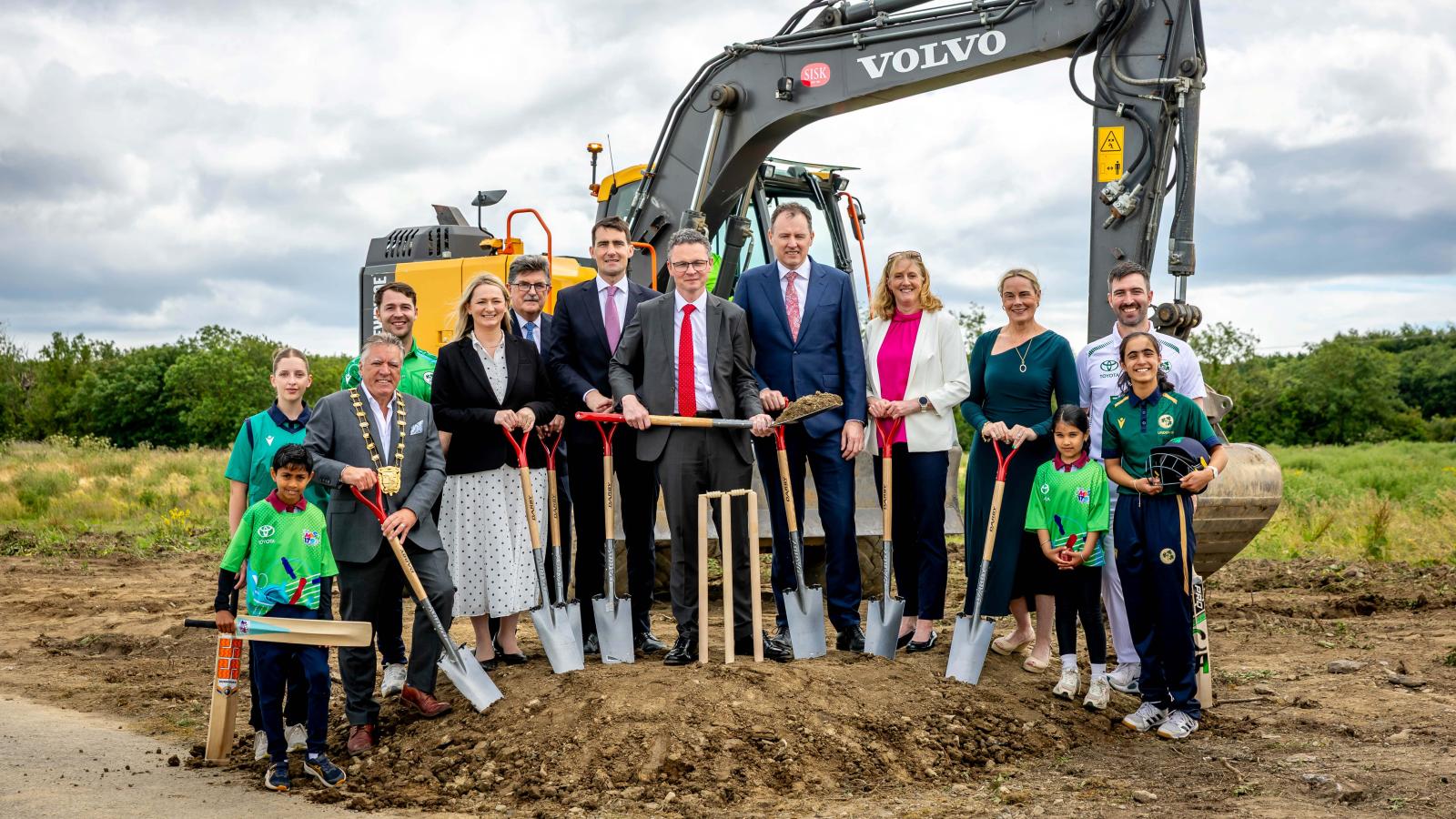 Sod turning for Sport Ireland National Cricket Centre